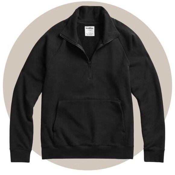 Men's Brooklinen Dekalb Sweatshirt (Black) XS - Picture 1 of 5